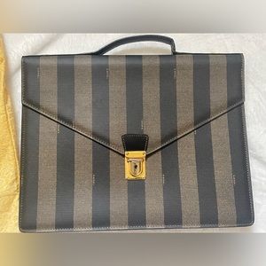 Fendi Pequin Briefcase